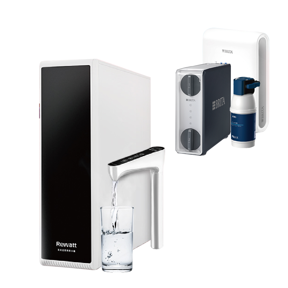 廚下雙溫瞬熱飲機組合｜Rewatt YO-50 (白)【德國BRITA】【奢華款】